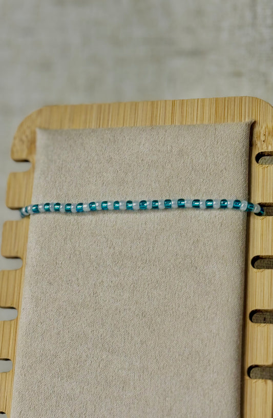 Teal & White Bracelet