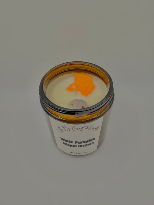 8oz White Pumpkin Maple Crunch Candle
