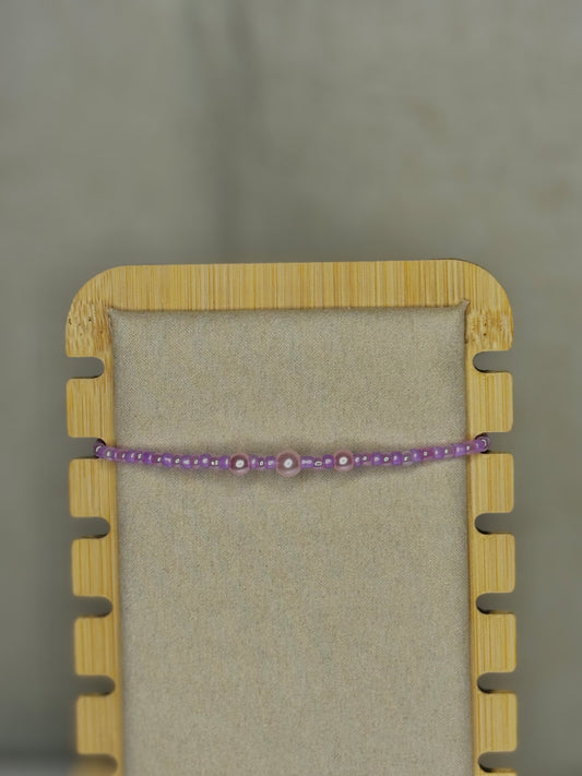 Purple & Pink Pearl Bracelet